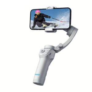 3 axis selfie stick stabilizer with led & face tracking