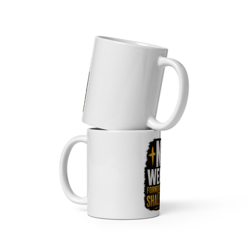 White glossy mug