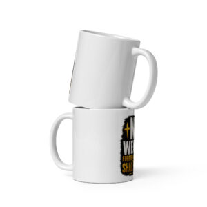 white glossy mug