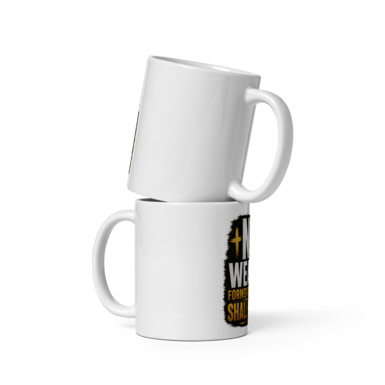 White glossy mug