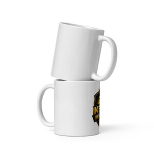 white glossy mug